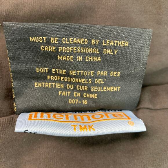 ANDREW MARC Size M Brown Distressed Leather Zip Up Jacket - Picture 6 of 7